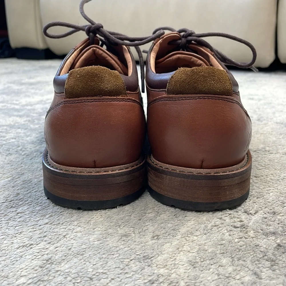 Rodd & Gunn Darfield Derby Shoe Amaretto Brown Lace Up Leather Sz 46